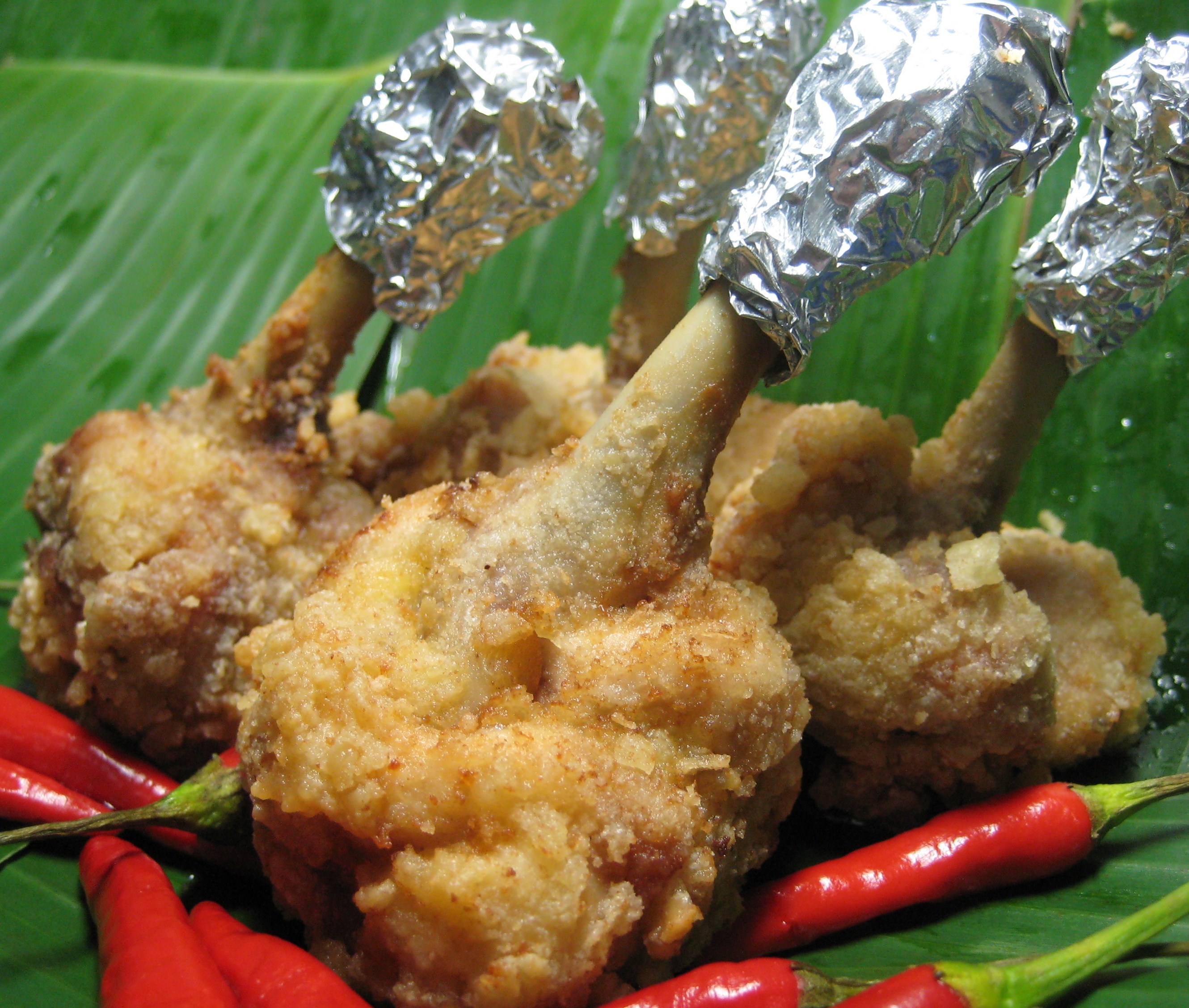 Deep fried chicken drumlet