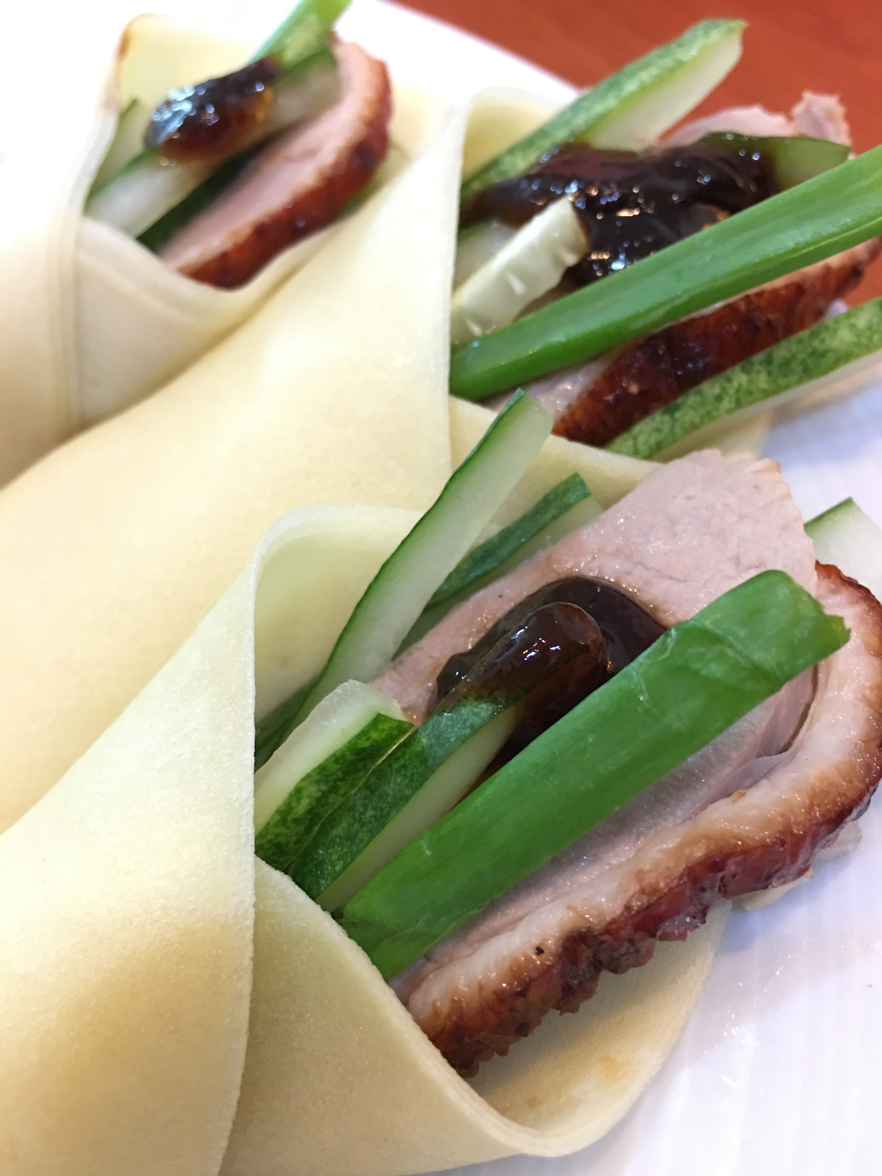 Roast Duck Cucumber Wrap