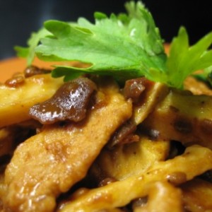 Bean-Paste Pork with bamboo shoots