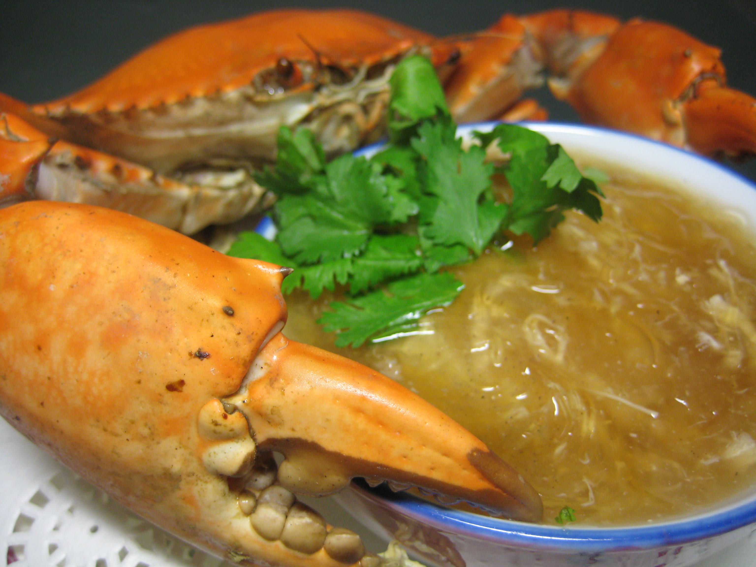 Fresh Crab Sharks Fin Soup